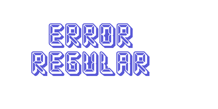 Error Regular Font