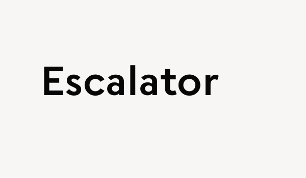 Escalator Font