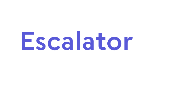 Escalator Font