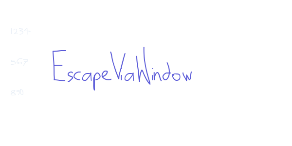 EscapeViaWindow font free