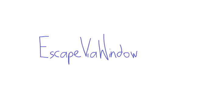 EscapeViaWindow Font Download