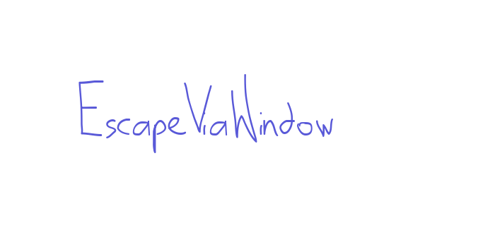 EscapeViaWindow Font