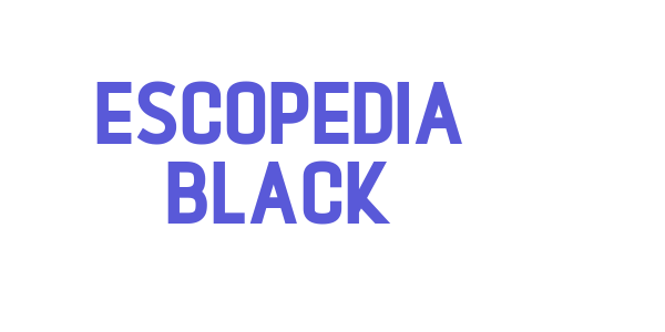 Escopedia Black font free