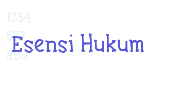 Esensi Hukum font free