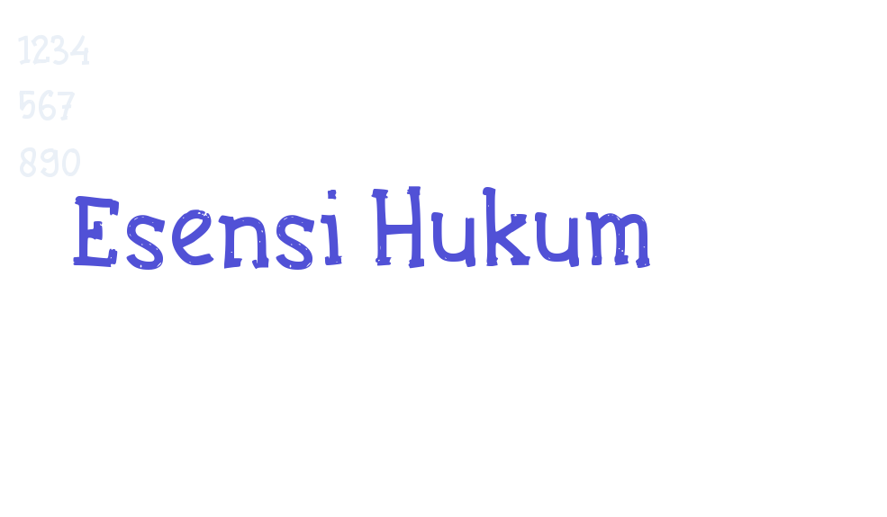 Esensi Hukum-font-download