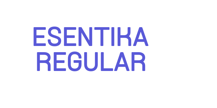 Download Esentika Regular Font