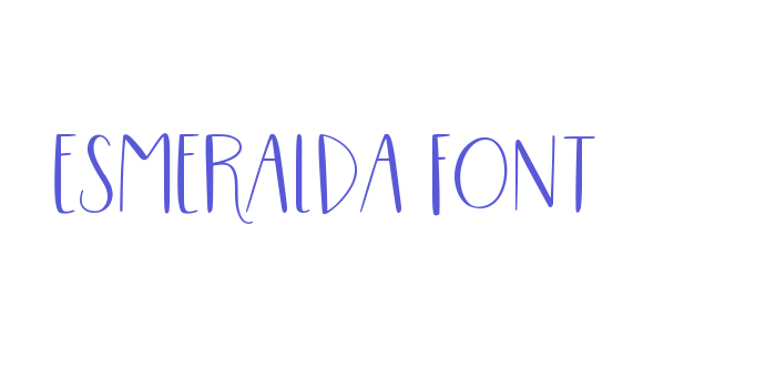 Esmeralda Font Font