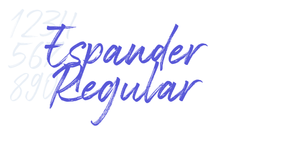 Espander Regular font free