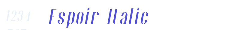 Espoir Italic-font