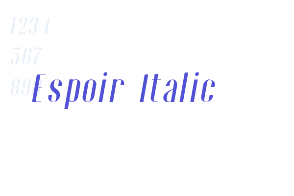 Espoir Italic