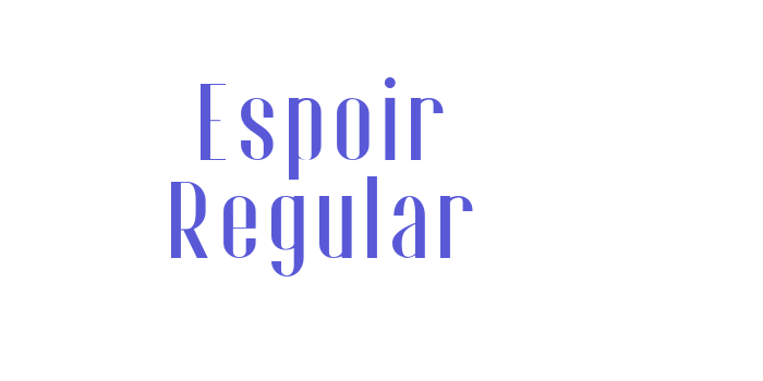 Espoir Regular Font