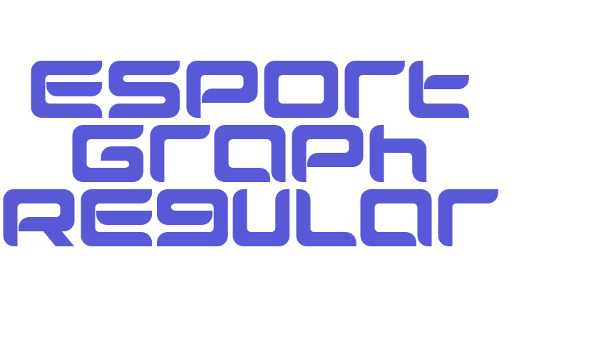 Esport Graph Regular Font