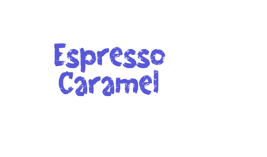 Espresso Caramel Font