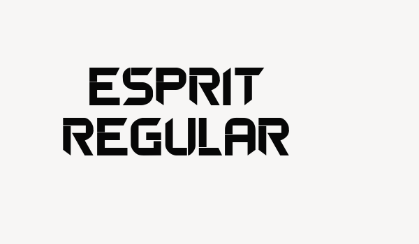 Esprit Regular Font