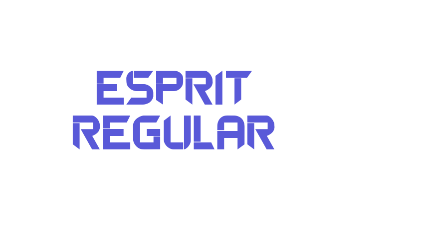 Esprit Regular Font Download