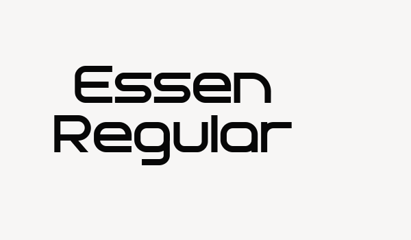 Essen Regular Font