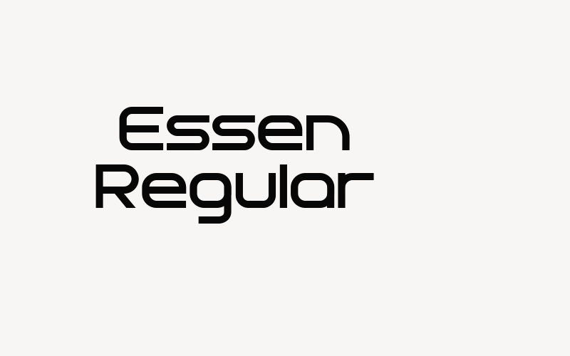 Essen Regular Font