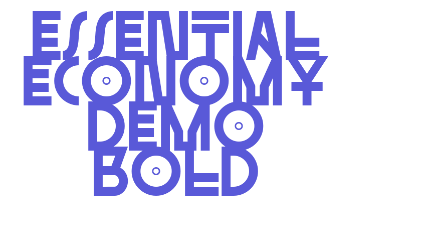 Essential Economy Demo Bold Font Download