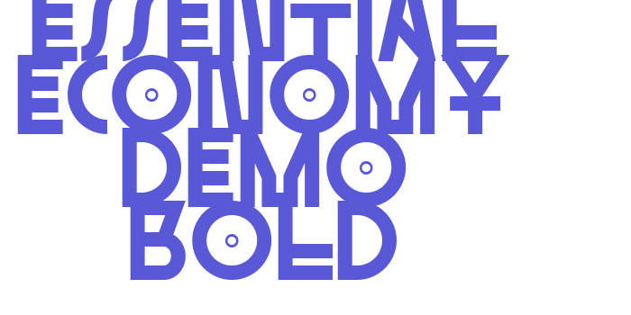 Essential Economy Demo Bold Font Download