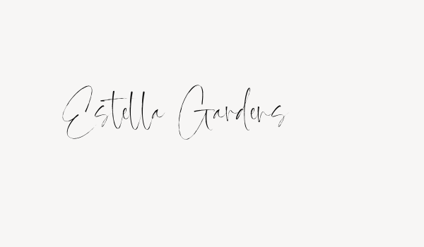 Estella Gardens Font