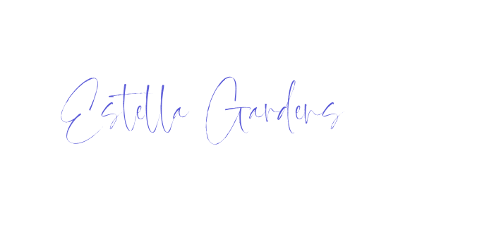 Estella Gardens Font