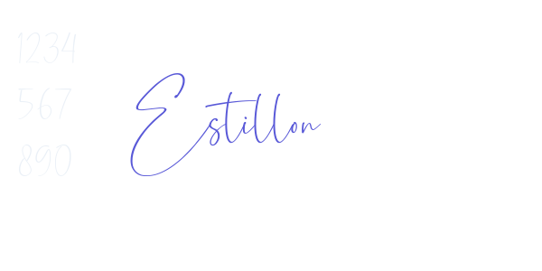 Estillon font