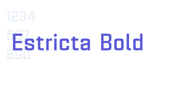 Estricta Bold font free