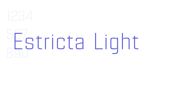 Estricta Light font free