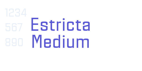 Estricta Medium font free