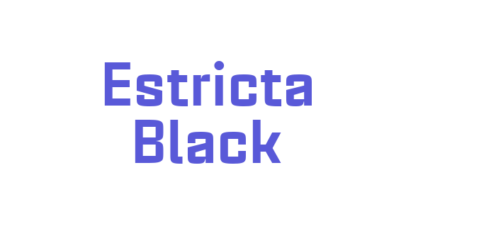 Estricta Black Font Download