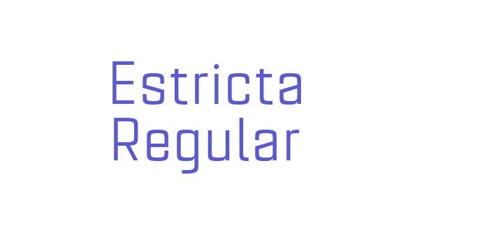 Estricta Regular Font Download