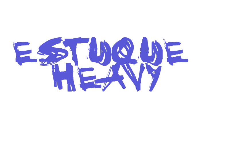 Estuque  Heavy Font