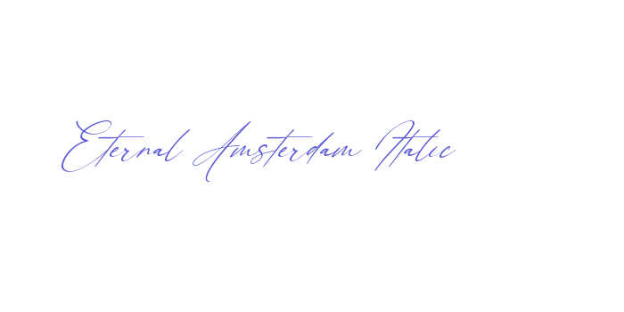 Eternal Amsterdam Italic Font Download