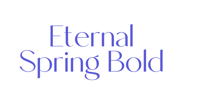 Eternal Spring Bold Font Download