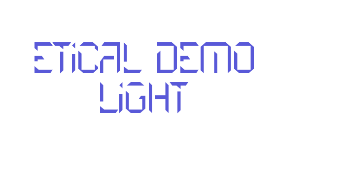 Etical Demo Light Font Download