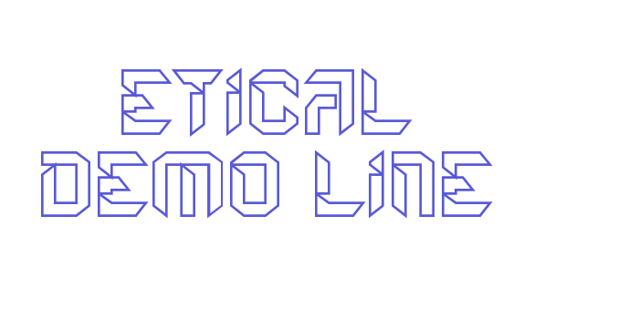 Etical Demo Line Font