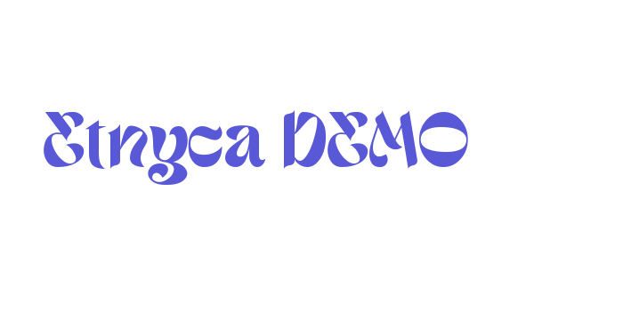 Etnyca DEMO Font Download