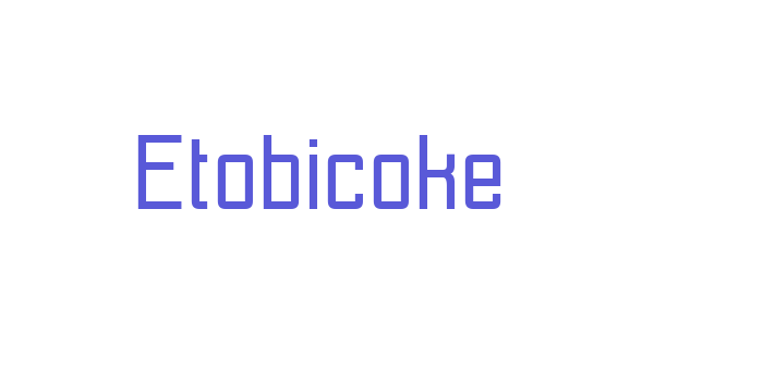 Etobicoke Font