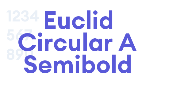 Euclid Circular A Semibold font free