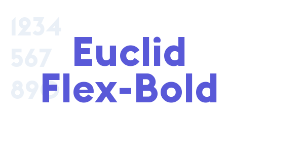 Euclid Flex Bold font free