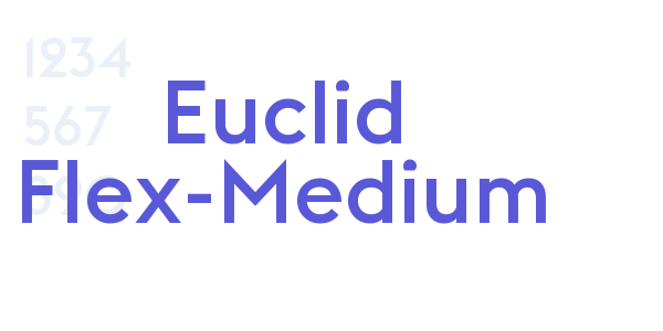 Euclid Flex-Medium font