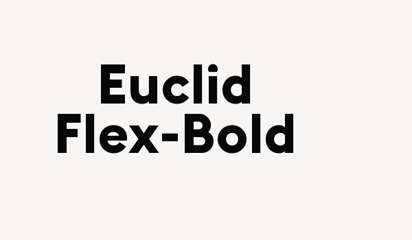 Euclid Flex-Bold Font