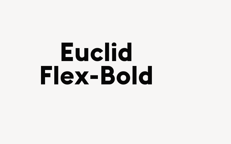 Euclid Flex-Bold Font