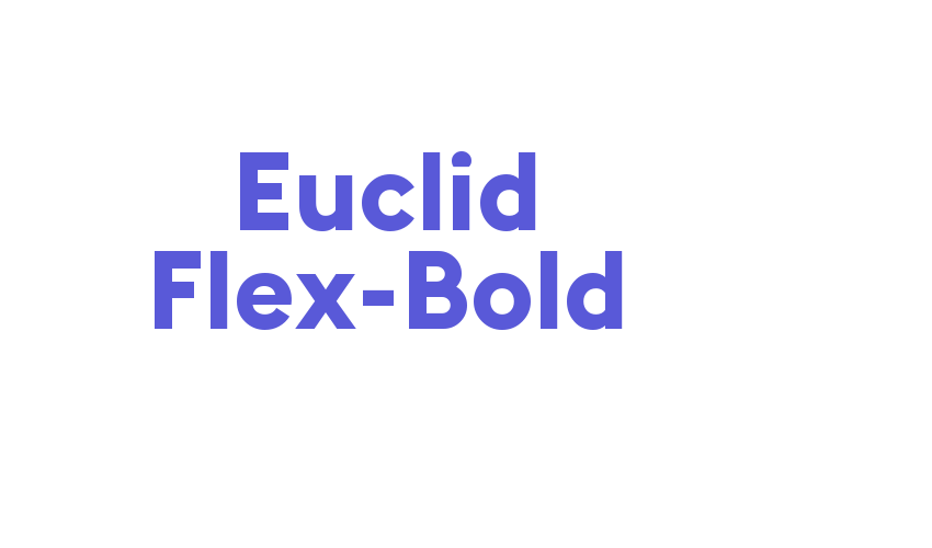 Euclid Flex-Bold Font Download