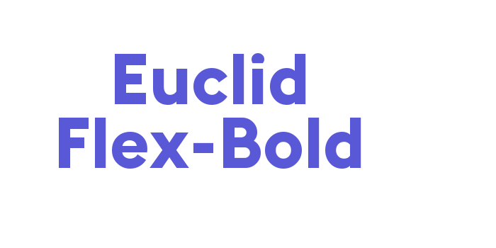 Euclid Flex Bold Font