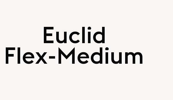 Euclid Flex-Medium Font