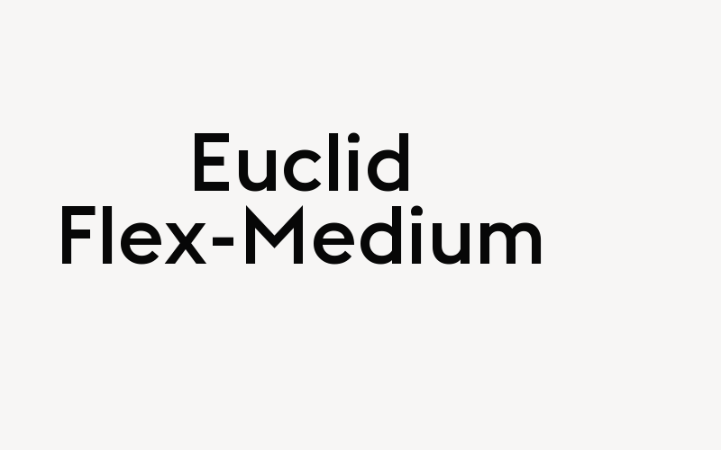 Euclid Flex-Medium Font