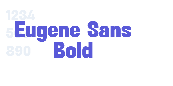 Eugene Sans Bold font free