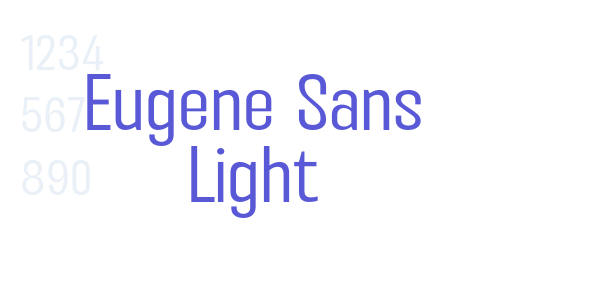 Eugene Sans Light font free