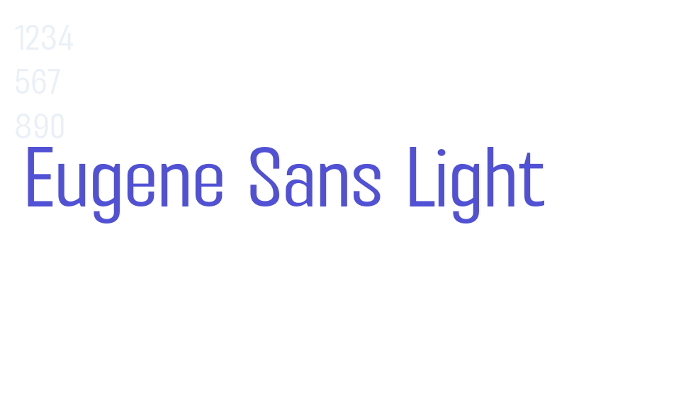 Eugene Sans Light-font-download